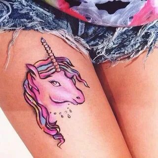 Lime Crime unicorn tattoo Unicorn tattoos, Tattoo designs, T