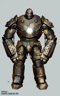 Military Issue Iron Monger model. Art by Adi Granov, colors 