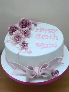 Rose cake for a mum Birthday cake for mom, 80 birthday cake,