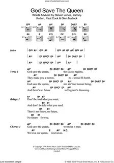 Pistols - God Save The Queen sheet music for guitar (chords)