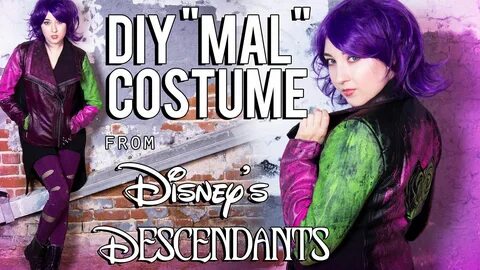 Disney Descendants - Mal DIY Costume Tutorial Mal halloween 