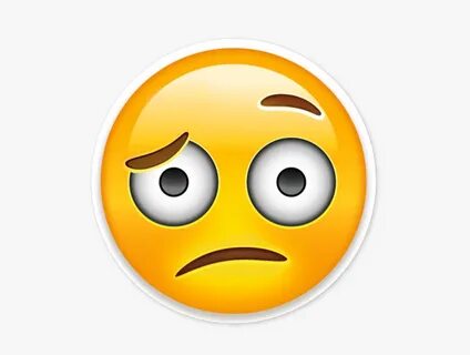 Confused Look Clipart - Disappointed Emoji Png , Transparent