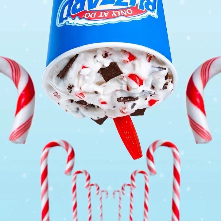 Chill out first with the Candy Cane Chill BLIZZARD of the Month. 