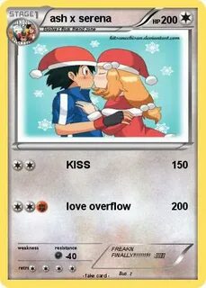 Pokémon ash x serena 5 5 - KISS - My Pokemon Card