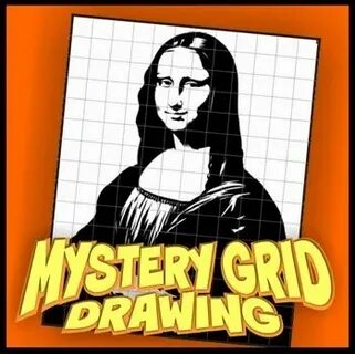 Mystery Grid Drawing - Mona Lisa Drawings, Drawing grid, Art