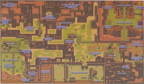 Oracle Of Seasons Overworld Map