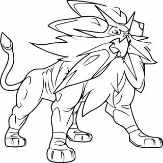 Coloriage Pokémon Gx soleil Et Lune Moon coloring pages, Pok