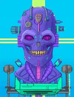 Awesome animated Cyber Punk artwork by Robert Shields Cyberp