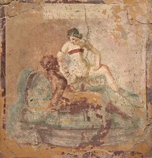 File:Fragment of wall painting with erotic scene, from Pompe