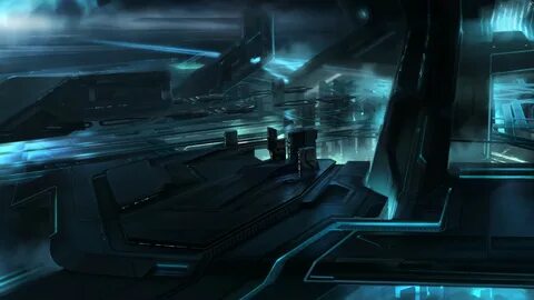 Concept Art by Artist David Levy for Tron Legacy Illustrated