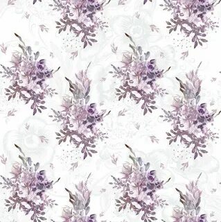 Скрапбукинг Purple floral, Floral knit, Fleece fabric