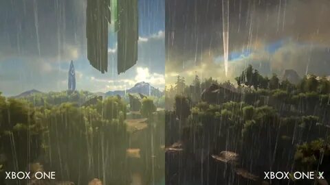 Ark Survival Evolved Xbox One Vs. Xbox One X Comparison Imag