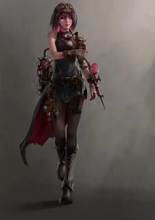 artificer engineer magic Steampunk characters, Female charac