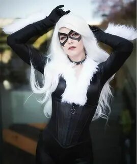 Маска Black Cat Felicia Hardy Costume Leather Eye Mask - MOS