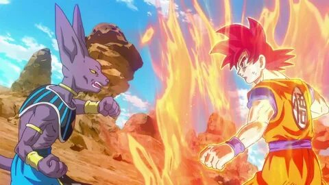 Dragon Ball Z Battle of Gods Bills vs Son Goku Super Saiyan 