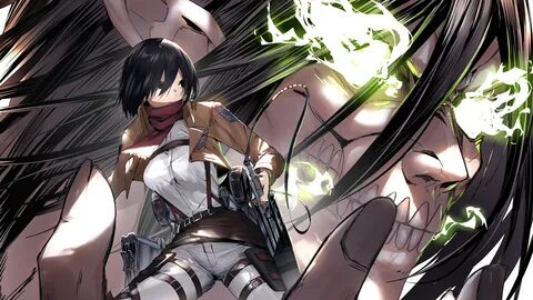 Mikasa Attack Titan Attack on Titan 2560x1440.