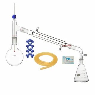 ✔ 500ml,24/40,Glass Distillation Apparatus,Vacuum Kit 250ml 