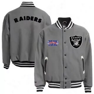Sale mitchell and ness raiders jacket is stock