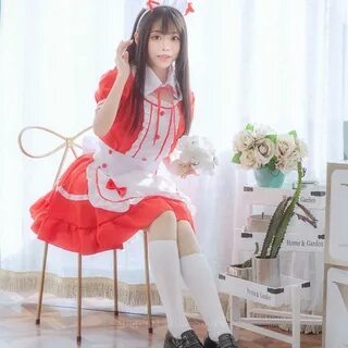 Women Maid Outfit Sweet Gothic Lolita Dresses Anime Cosplay 