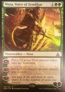 OGW: Nissa, Voice of Zendikar, Planeswalker - Nissa 1GG +1: 