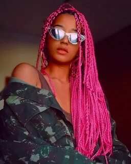 Pink Box Braids @elisadeosdede Box braids hairstyles, Box br