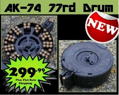 BarrelXchange AK-74 77 round drum magazine