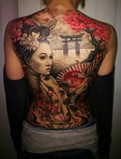 Pin by Dorina on Tattoo Back tattoo women, Geisha tattoo des