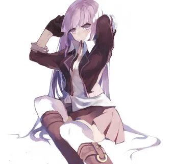 Safebooru - 1girl adjusting hair akaneu boots dangan ronpa g