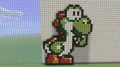 Gallery Minecraft Pixel Art Templates Yoshi Pixel Art Templa