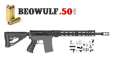 AR15 RIFLE KIT - 16 Inches / Beowulf .50 Caliber / 1:20 Twis
