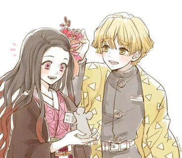 Zenitsu x Nezuko ❤ uploaded by Dane!! on We Heart It