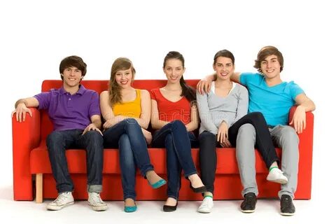 228 Group Teenage Friends Couch Photos - Free & Royalty-Free
