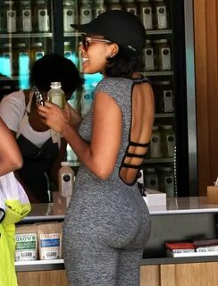 Angela Simmons out getting juice in Beverly Hills GotCeleb