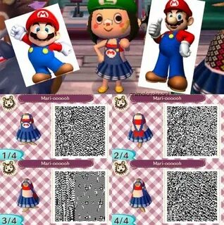 Mario Summer Dress - Animal Crossing New Leaf QR Code - #acn
