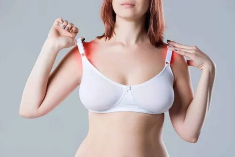 Red under boob line rash from bra