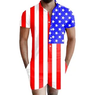 American Flag Romper - All Over Print Apparel - Getonfleek