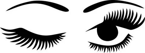 winking eyelashes digital download winking eye with lashes d