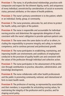 ana code of ethics provisions - Google Search American nurse