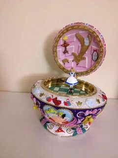 Disney Music Box Musical Jewelry Alice in Wonderland Disney 
