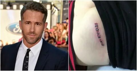 This Ryan Reynolds Fan Got A Butt Tattoo Of His Name Done An