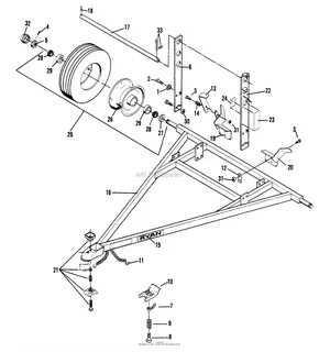 Ranger Boat Trailer Parts Diagram - Sears model 371617080 tr