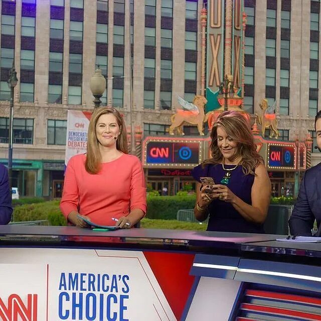 Erin Burnett is anchoring LIVE from CNN's 'Game Day' set in ...