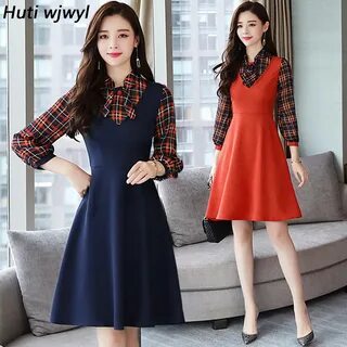 Autumn Winter New Plus Size Tshirt Midi Dresses 2019 Women B