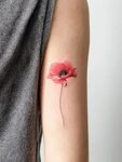 poppy tattoo - Google Search Tatuaje de flores en acuarela, 