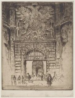 File:Joseph Pennell, Puerta Visagara, Gate of Madrid, Toledo