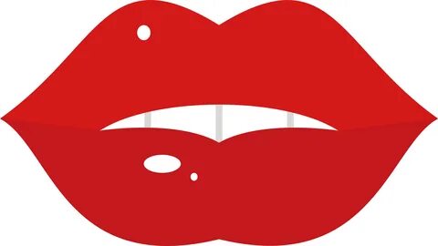 big red lips illustration - Clip Art Library