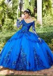Sequin Long Sleeve Quinceanera Dress by Mori Lee Valencia 60