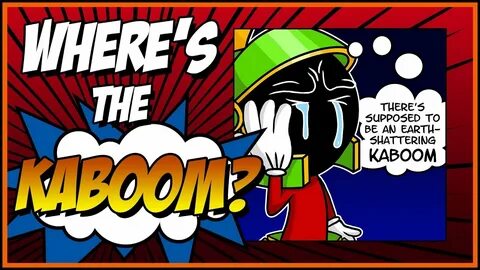 Where's the KABOOM?! Cartoon First World Problems meme desig