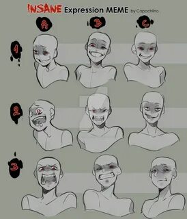 Insane Expression meme by BloodCatQueen Drawing face express