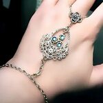 Steampunk BDSM jewelry submissive dominatrix bracelet triske